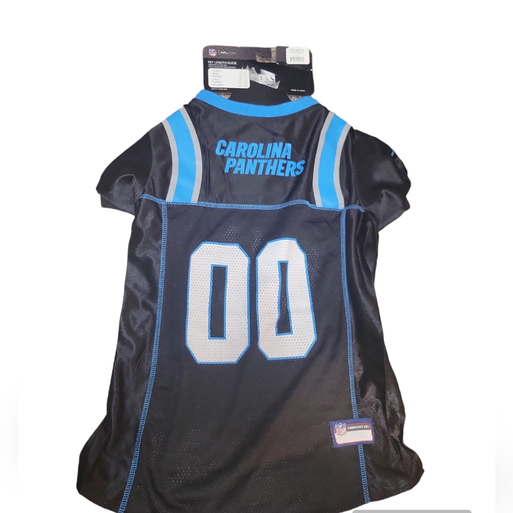 NFL CAROLINA PANTHERS DOG JERSEY PET GEAR BY HUNTER X-LARGE With Tags